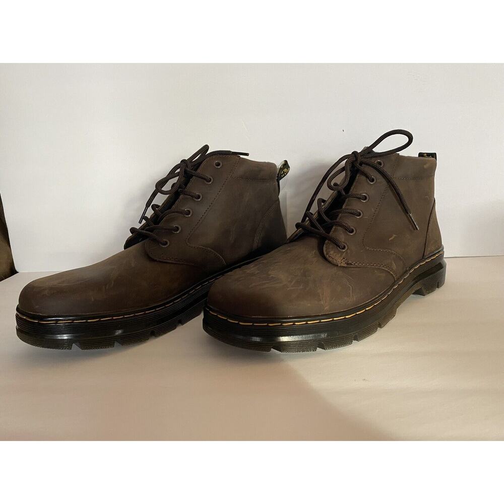 NWT Dr. Marten Size 13 M Bonny Leather Crazy Horse Distressed Dark Brown - Picture 4 of 13